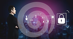 Digital Security System for User Authentication and Access Motif