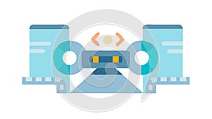 Digital Server Data Connection Icon, vector design Generative AI