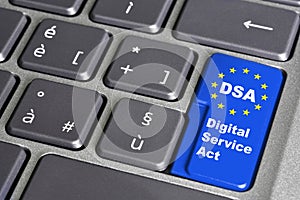 Digital services act (DSA) concept.