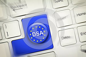 Digital services act (DSA) concept.