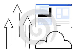 Cloud Computing Growth and Online Technology Interface with Data