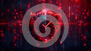 Digital Shield Conceptual Image Representing Cybersecurity and Personal Data Protection in a Modern Digital World