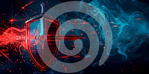 Digital shield: cybersecurity armor in a virtual world photo