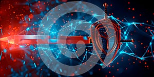 Digital shield: cybersecurity armor in a virtual world photo