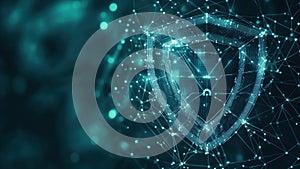 Digital Shield Network Security Concept