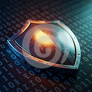 Digital shield protecting binary code data security