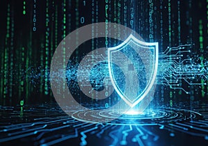 Digital shield protecting data flow, secure network infrastructure