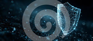 Cybersecurity shield protection security data privacy network digital safety technology system