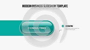 Digital Showcase 1 Option Infographic Slide Template.