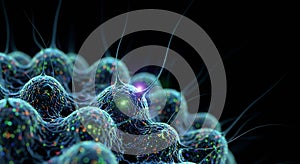 Digital simulation of active neuron communication