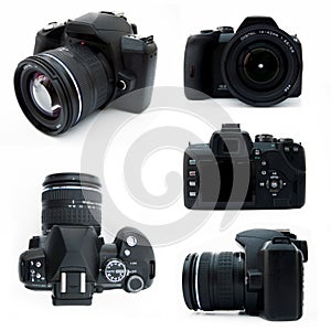 Digital SLR camera from all viewpoints isolated