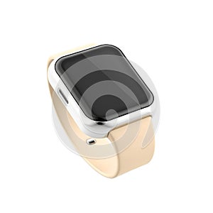 Digital smart watch icon isolated 3d render with ultra layer
