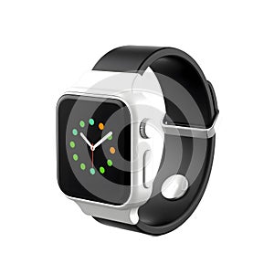 Digital smart watch icon isolated 3d render with ultra layer
