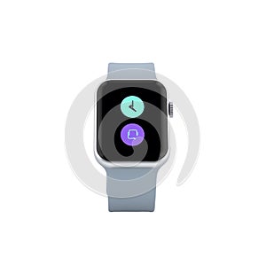 Digital smart watch icon isolated 3d render with ultra layer