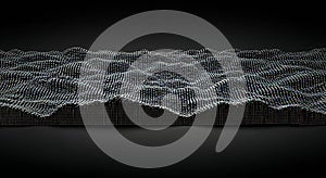 Digital sound wave matrix technology visualization