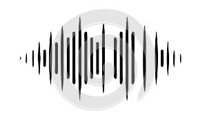 Digital Sound Waves: Dynamic Audio Visualization Graphic, vector design Generative AI