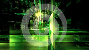 Digital space abstract glowing background. Digital technologies, data transmission, cloud computing. Metaverse in the digital