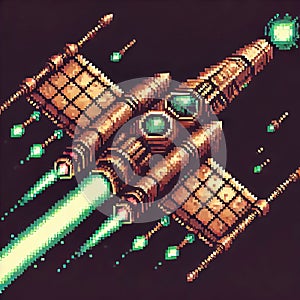 Digital Space Combat Ship