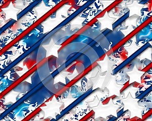 Digital Stars and Stripes 4