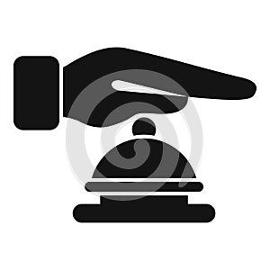 Digital stop ringer theft icon simple vector. Access vigilant photo