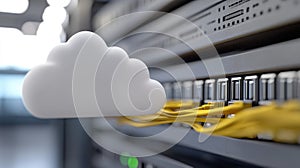 Digital storage: cloud technology, secure access, remote backup, virtual space, file hosting, scalable solution