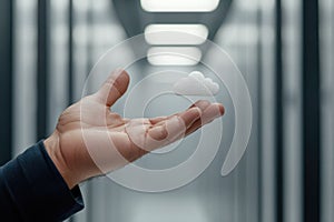 Digital storage: cloud technology, secure access, remote backup, virtual space, file hosting, scalable solution