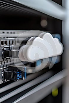 Digital storage: cloud technology, secure access, remote backup, virtual space, file hosting, scalable solution