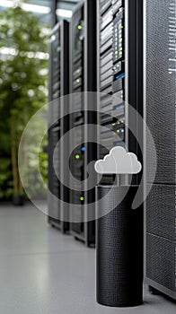 Digital storage: cloud technology, secure access, remote backup, virtual space, file hosting, scalable solution