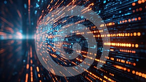 Digital Stream: Abstract Data Flow Visualization