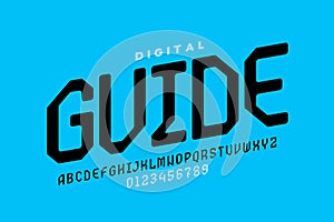 Digital style font design