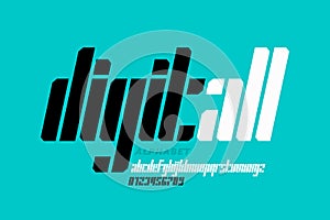 Digital style font design