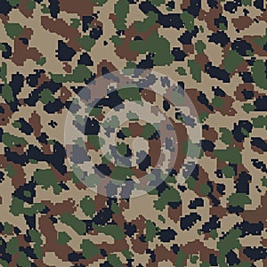 Digital styled camo pattern design
