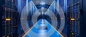 Digital Symphony: The Heart of Data Storage and Cloud. Concept Technology, Data Storage, Cloud