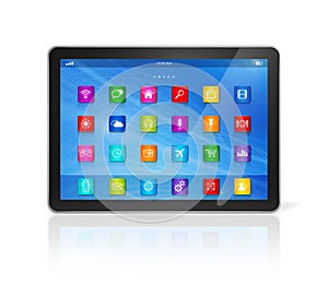 Digital Tablet Computer - apps icons interface