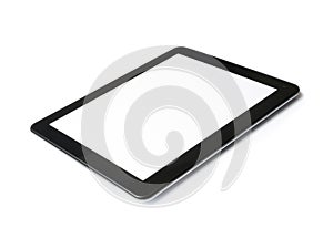 Digital tablet computer isolated on white background