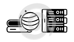 Digital Tablet Data, Business Analytics and Information, vector design Generative AI