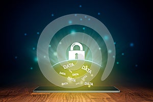 Digital tablet data protection by antivirus