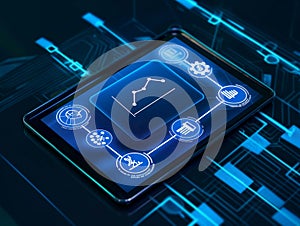 Digital Tablet with Data Analytics Interface