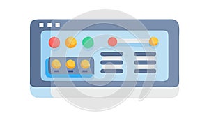 Digital Tablet Interface with Data Display, vector design Generative AI