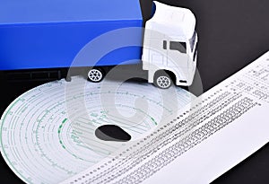 Digital tachograph printed day shift