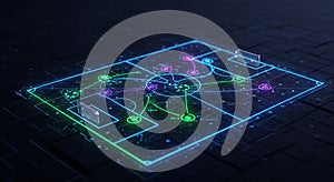 Digital tactical soccer strategy visualization