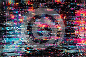 The digital tapestry a symphony of code and light. A close-up image of a computer screen