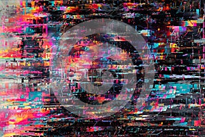 The digital tapestry a symphony of code and light. A close-up image of a computer screen