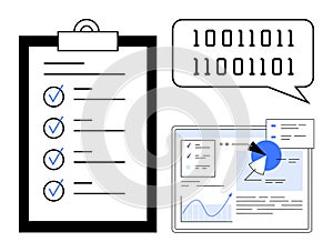 Digital Task Management With Analytics and Binary Data Representation