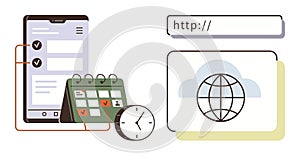 Digital Task Management with Online Scheduling and Cloud Access Tools
