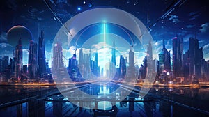 digital tech futuristic background