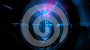 Digital technologies, cloud computing, digital future, information transfer. Abstract technology big data background concept.