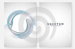 Digital technology abstract background. Artificial intelligence, deep learning and big data concept.