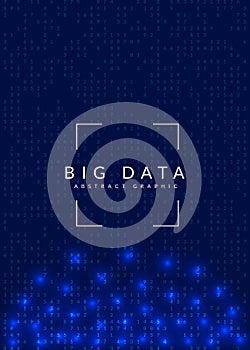 Digital technology abstract background. Artificial intelligence, deep learning and big data concept.