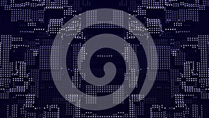 Digital technology background.Big data visualization. Technology and science. 3d rendering